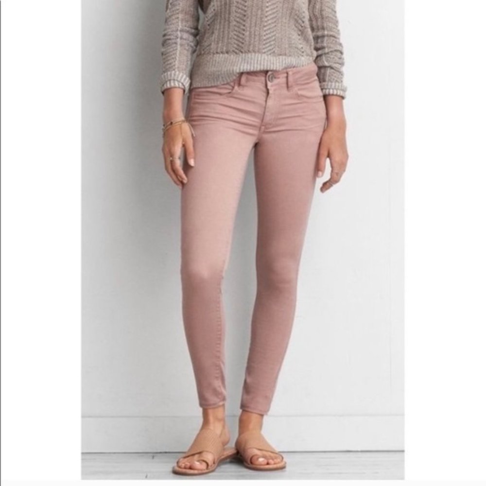 American Eagle - Super Stretch Skinny Jeans - Pink - 14 Regular